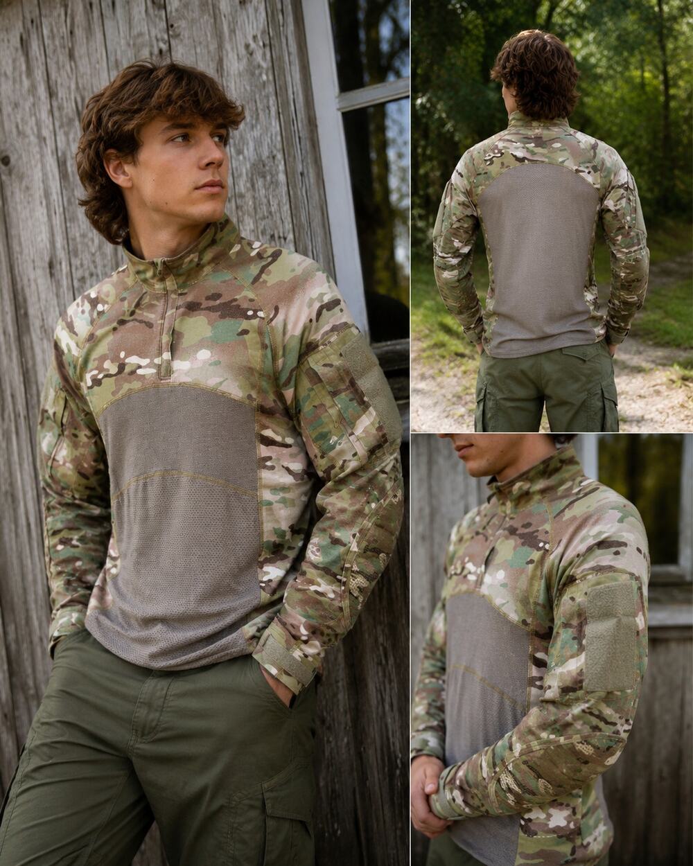 Authentic US Army ACS Combat Shirt FR Multicam OCP Camo Large USA Made